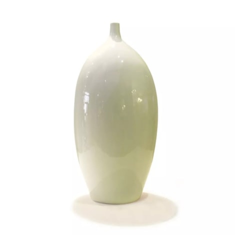 Vaso Niege Grande Branco Cerâmica