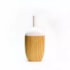 Vaso Noyon Amadeirado Claro Grande 18x40cm