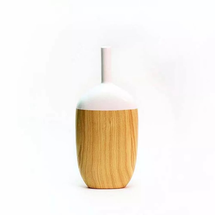 Vaso Noyon Amadeirado Claro Grande 18x40cm
