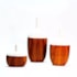 Vaso Noyon Amadeirado Escuro Grande 18x40cm