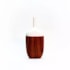 Vaso Noyon Amadeirado Escuro Grande 18x40cm