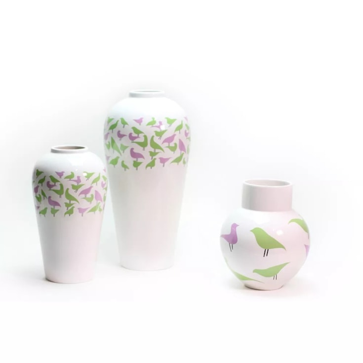 Vaso Oiseau Médio 21,5x25,5cm