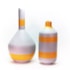 Vaso Pintado Orange de Resina Pequeno