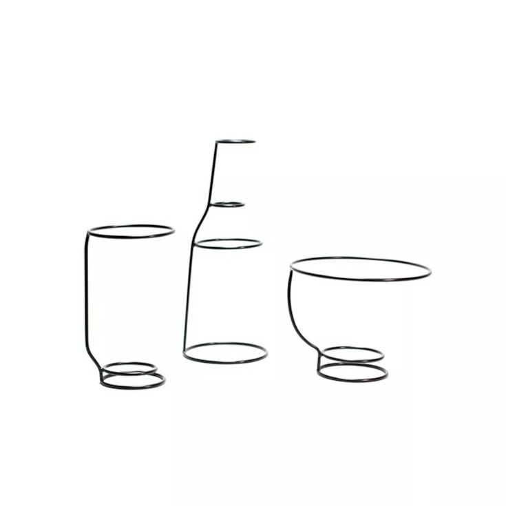 Vaso Simplic Swarn Preto 16x40cm