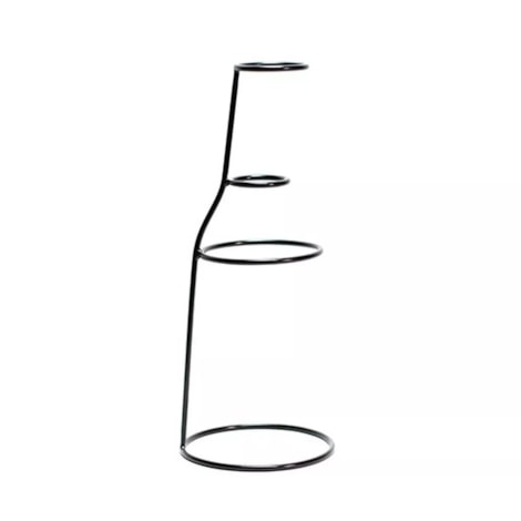 Vaso Simplic Swarn Preto 16x40cm
