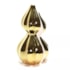 Vaso Trieste Dourado Cerâmica Grande